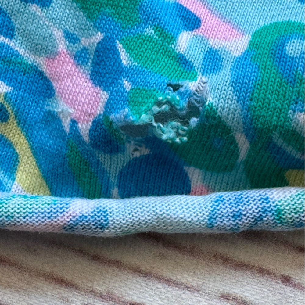 Lilly Pulitzer Etta Short Sleeve Dress in Surf Blue Coral Of The Story Sz M - Picture 12 of 12